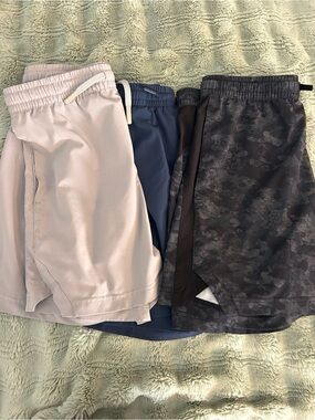 Boys Tek Gear Athletic Shorts - Light Gray, Navy & Charcoal Camo *Husky